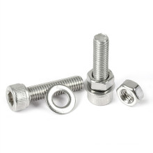 304 Stainless Steel Combination Hexagon Socket Head Caps Screw Bolts and Nut with Plain Washers